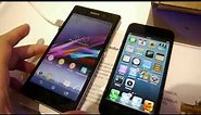 Sony Xperia Z1 vs Apple iPhone 5: first look