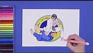 How to draw Jiu-Jitsu (Japanese martial arts)