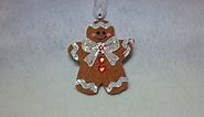 DIY~Make An Adorable Gingerbread Man Ornament To Match The Gingerbread House!