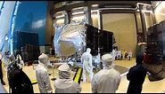 MAVEN Spacecraft Solar Array Deployment Test