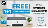 Get Free One Year Extra Extended Warranty for HP Smart Tank Printers