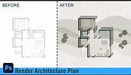 Photoshop Tips: Rendering an Architecture Plan in 6 Steps