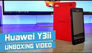 Huawei Y3ii Unboxing