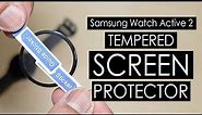 Samsung Galaxy Watch Active 2 Tempered Glass Screen Protector Unboxing & Installation (YMHML) [4K]