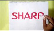 How to draw the Sharp logo
