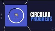Animated Circular Progress Bar using HTML CSS SVG | Dynamic SVG Progress Bar