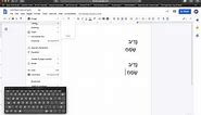 Typing Hebrew With Vowels (Nekudot) In Google Docs