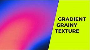 Create a Grainy Texture Gradient: Adobe Photoshop Tutorial