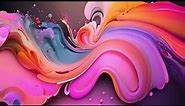Abstract Acrylic Paint Animated Background Video (NO SOUND) — 4K UHD Abstract Liquid Screensaver