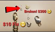 How I fixed a lobster clasp spring cheap and fast!