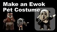 Easy DIY Ewok Costume for dogs,(no sewing) - Happy Star Wars Halloween!