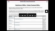 Salesforce URL's—Using Custom URL's