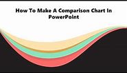 How To Make A Comparison Chart In PowerPoint