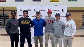 Congratulations to the six seniors who committed to play college athletics on our first signing day of the year! Jay Adams, baseball, Felician University Nathan Furgeson, lacrosse, University of Delaware Kevin Miller, lacrosse, Georgetown University Anthony Panetti, lacrosse, Bucknell University Chase Roberston, lacrosse, University of Utah Deji Jones, swimming, American University Go Bears! | Landon School