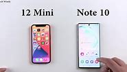 iPhone 12 Mini vs SAMSUNg Note 10 - SPEED TEST