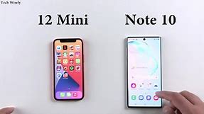 iPhone 12 Mini vs SAMSUNg Note 10 - SPEED TEST