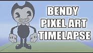 Minecraft Bendy Pixel Art Timelapse (Bendy and The Ink Machine)