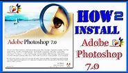How to download and install adobe photoshop 7.0 full version /live process