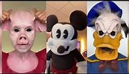 TikTok Mickey Mouse Reacts (TRY NOT TO LAUGH CHALLENGE) PART 2 @HassanKhadair Mickey Puppet