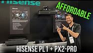 Hisense PL1 + PX2-PRO 2400-Lumen UHD 4K Ultra Short-Throw Laser DLP Smart Home Theater Projector