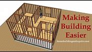 How To Build 20' x 26' Two Car Garage With Small Apartment - Building Education Series Part 8