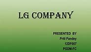 PPT - LG COMPANY PowerPoint Presentation, free download - ID:6823003