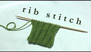 rib stitch step by step // 1x1 and 2x2 rib (beginners)