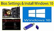 Gigabyte B360M-DS3H Motherboard Bios Settings And Install Windows 10 By Usb Bootable Pendrive