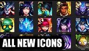 All New Champions Icons Comparison (League of Legends)
