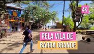 Caminhando pelo centro de Barra Grande até a Praia - Península de Maraú, Bahia [ 4K ]