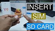 How To Insert SIM And SD Card In Huawei Y9 2019