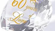 YWHL Gifts for 60th Wedding Anniversary, Diamond Gfits for Couple, 60 Years of Love Keepsake for Parents