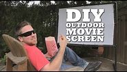 How we built an outdoor movie screen! | Cottage Life DIY