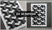 Menggambar Pola 3 Dimensi Kotak - DIY 3D Pattern