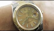 Rolex Datejust II Steel Gold Champagne Dial 116333 Rolex Watch Review