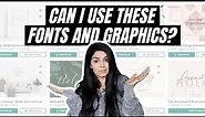 Free Fonts and Graphics for COMMERCIAL USE | How to Use Graphics in Your Designs Properly