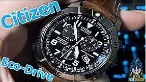 Review Of The Citizen Eco-Drive Brycen Chronograph Mens Watch, Super Titanium with Leather strap