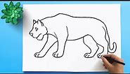 Easy Tiger Drawing 🐅| How to Draw Royal Bengal TIGER 🐯