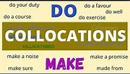 Do & Make in English - Useful Collocations in English – Learn English Vocabulary
