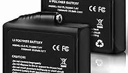 7.4V 3500mAh Lithium Polymer Batteries - 2pcs Rechargeable Li-Polymer Electric Batteries for Heated Gloves Socks Hats Jacks. Support Female DC Jack, Temperature, Short Circuit & Overcharge Protection