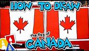 🇨🇦 How To Draw The Canada Flag - Happy Canada Day!