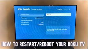 How to Restart/Reboot your Roku TV (ONN. TV)