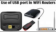 What is the use of USB port in router ? | Connect an external Hard Drive to WiFi Router