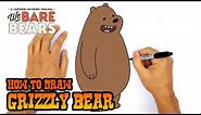 How to Draw Grizzly | We Bare Bears
