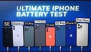 Ultimate iPhone BATTERY Test: 12 Pro Max vs 12 Pro / 12 / mini / 11 Pro Max / Pro / 11 / iPhone SE