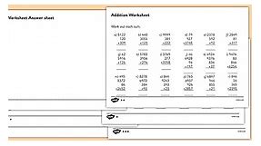 Large Numbers Addition Worksheet