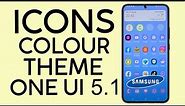 How to Change Colour Theme of Icon on Your Samsung Galaxy Phone | One UI 5.1 Feature (2023)