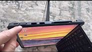 INFILAND Microsoft Surface Pro 8 Case, Crystal Clear Multi-Angle Shockproof Cover