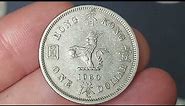 HONG KONG 1960 1 DOLLAR Coin VALUE + REVIEW Queen Elizabeth The Second
