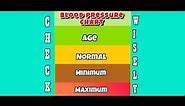 Blood Pressure chart Age wise Must Know Every One